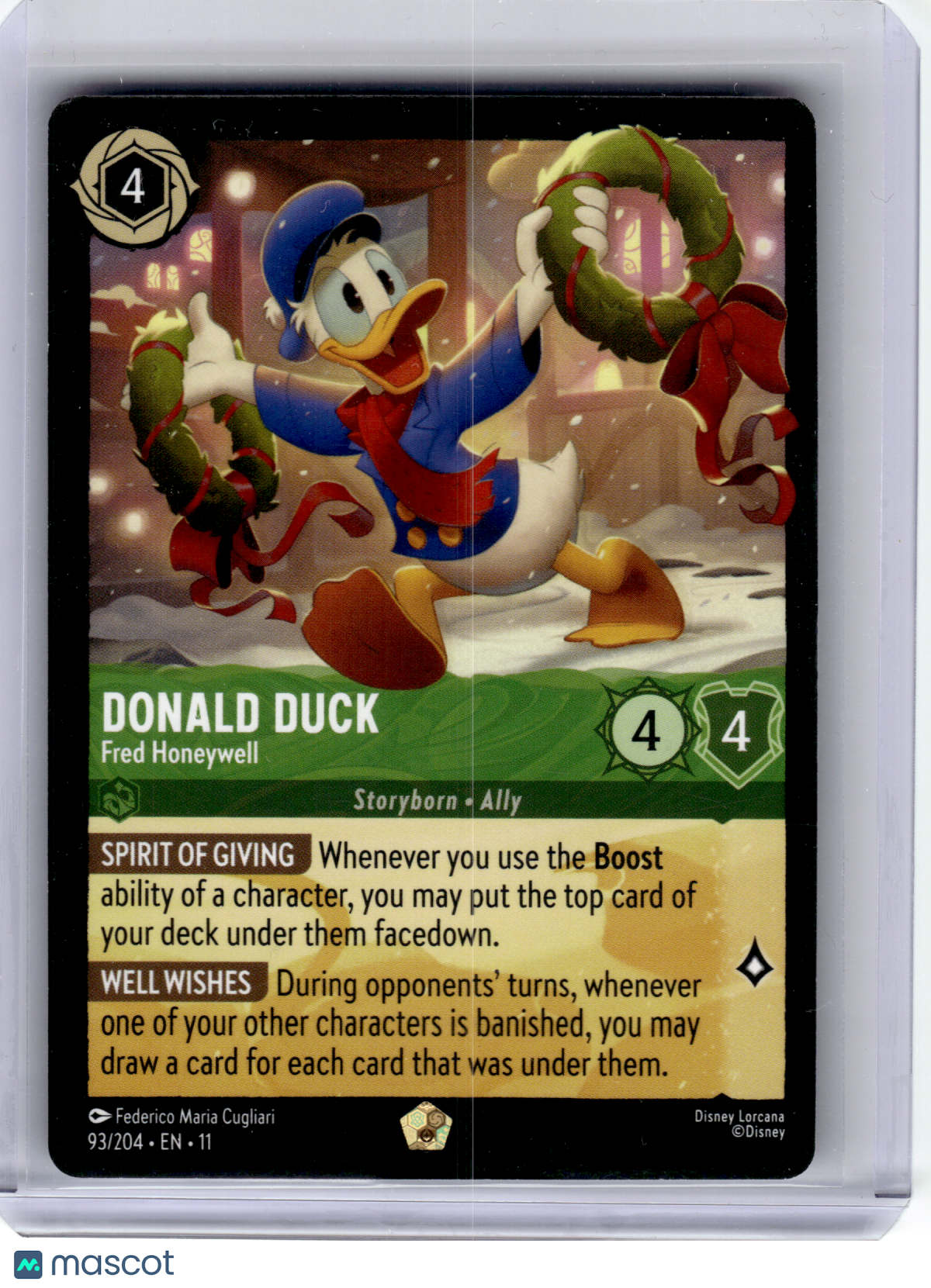 2026 Disney Lorcana—Donald Duck #93/204 Winterspell—Legendary