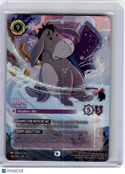 2026 Disney Lorcana—Eeyore #226/204 Winterspell—Enchanted Foil
