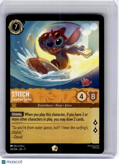 2026 Disney Lorcana—Stitch #24/204 Winterspell—Legendary