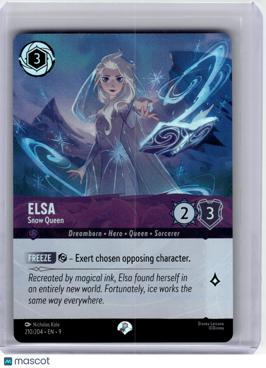 2025 Disney Lorcana—Elsa #210/204 Fabled—Epic Foil [Lightly Played]