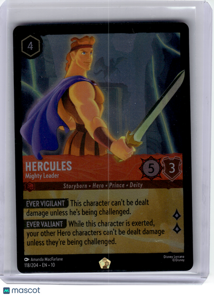 2025 Disney Lorcana—Hercules #118/204 Whispers in the Well—Legendary Foil