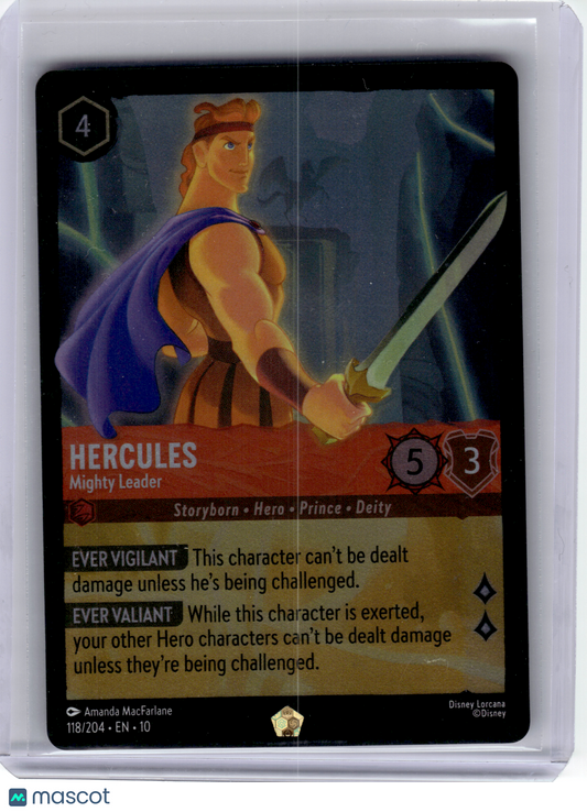 2025 Disney Lorcana—Hercules #118/204 Whispers in the Well—Legendary Foil