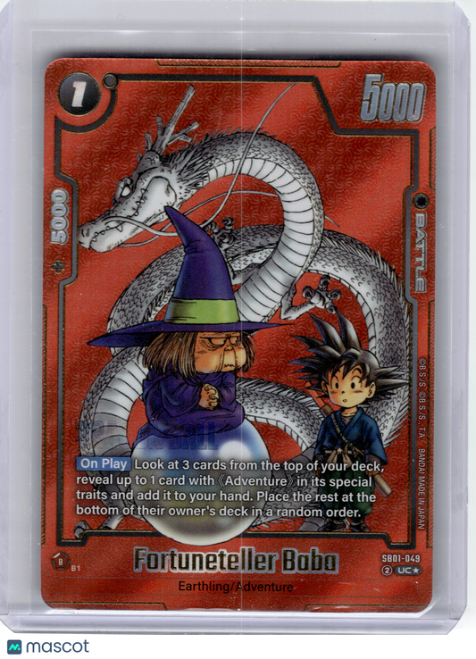 2025 DBS Card Game—Fortuneteller Baba SB01-049 Manga Booster 01—U Foil (Alt Art)