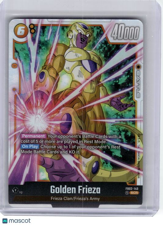 2024 DBS Card Game—Golden Frieza #FB02-140 Blazing Aura—Secret Rare Foil