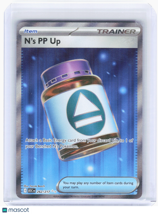 2026 Pokemon—N's PP Up #262/217 Ascended Heroes—Ultra Rare Holo