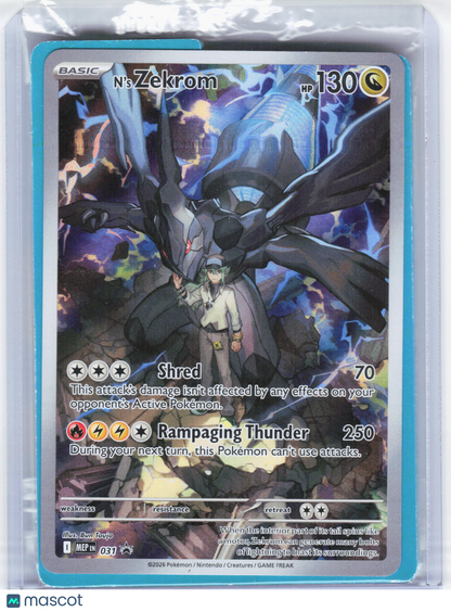 2026 Pokemon—N'S Zekrom #031 Mega Evolution—Black Star Promo Holo [Sealed]