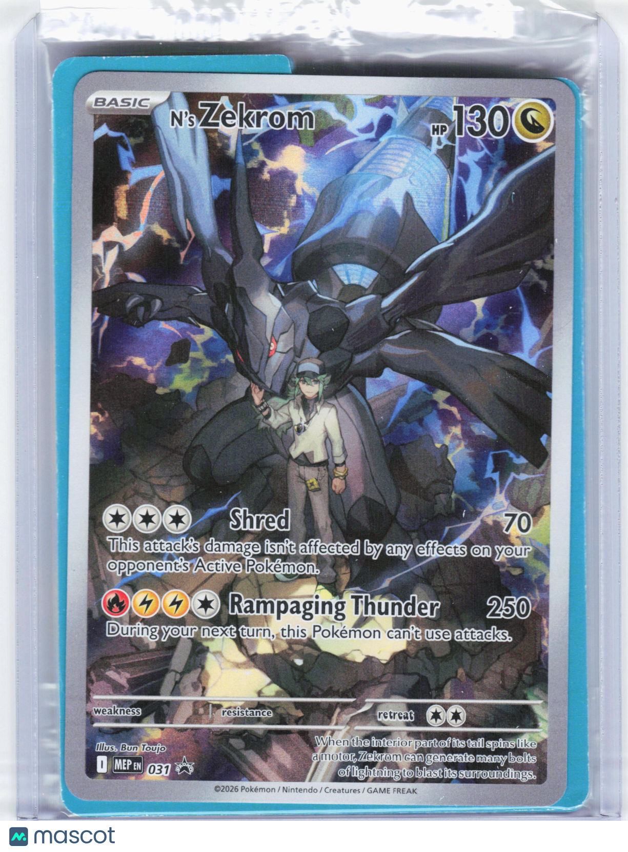 2026 Pokemon—N'S Zekrom #031 Mega Evolution—Black Star Promo Holo [Sealed]