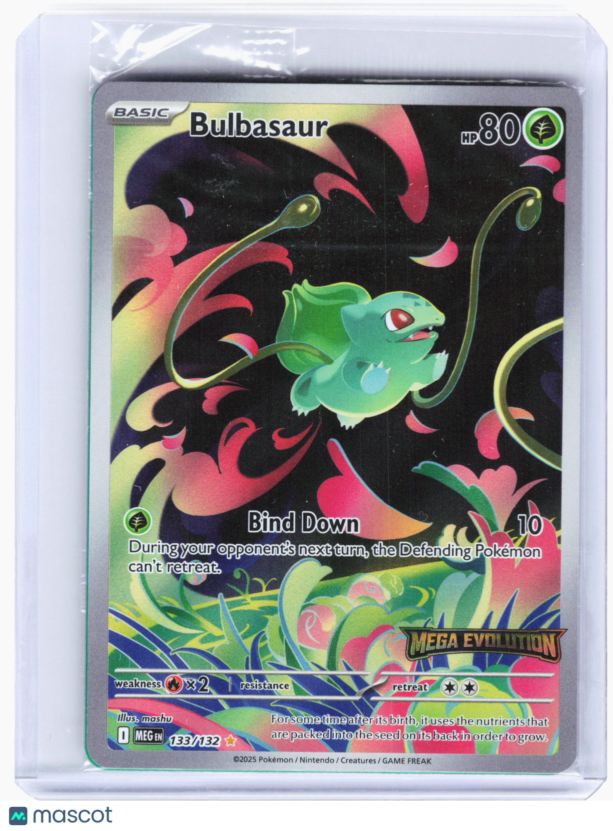 2025 Pokemon—Bulbasaur #133 Mega Evolution—Black Star Promo Holo [Sealed]