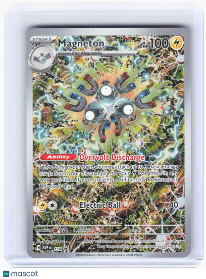 2024 Pokemon—Magneton #159 Scarlet & Violet—Black Star Promo Holo