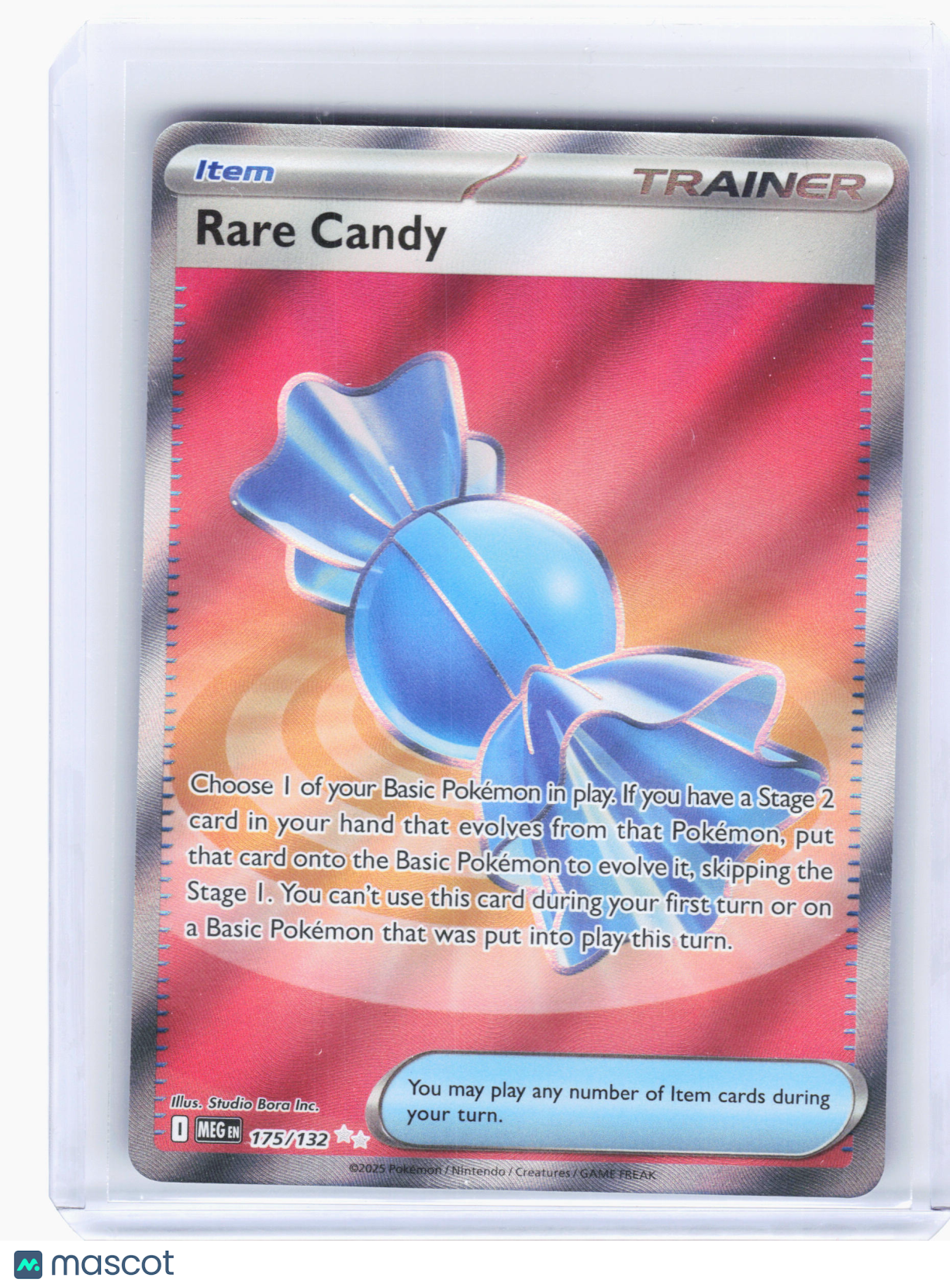 2025 Pokemon—Rare Candy #175 Mega Evolution—Ultra Rare Holo