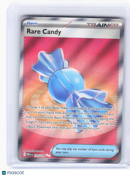 2025 Pokemon—Rare Candy #175 Mega Evolution—Ultra Rare Holo
