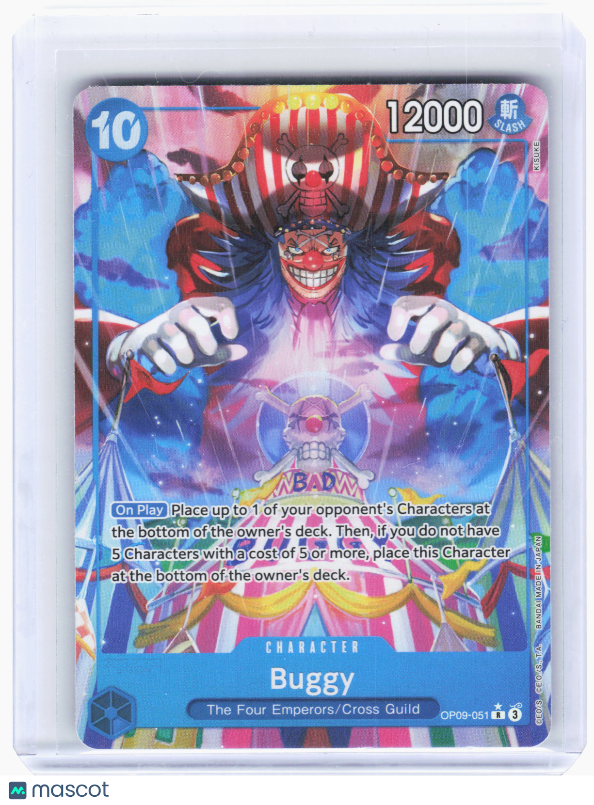 2024 One Piece—Buggy #OP09-051 Emperors in the New World—Rare Foil [Alt Art]