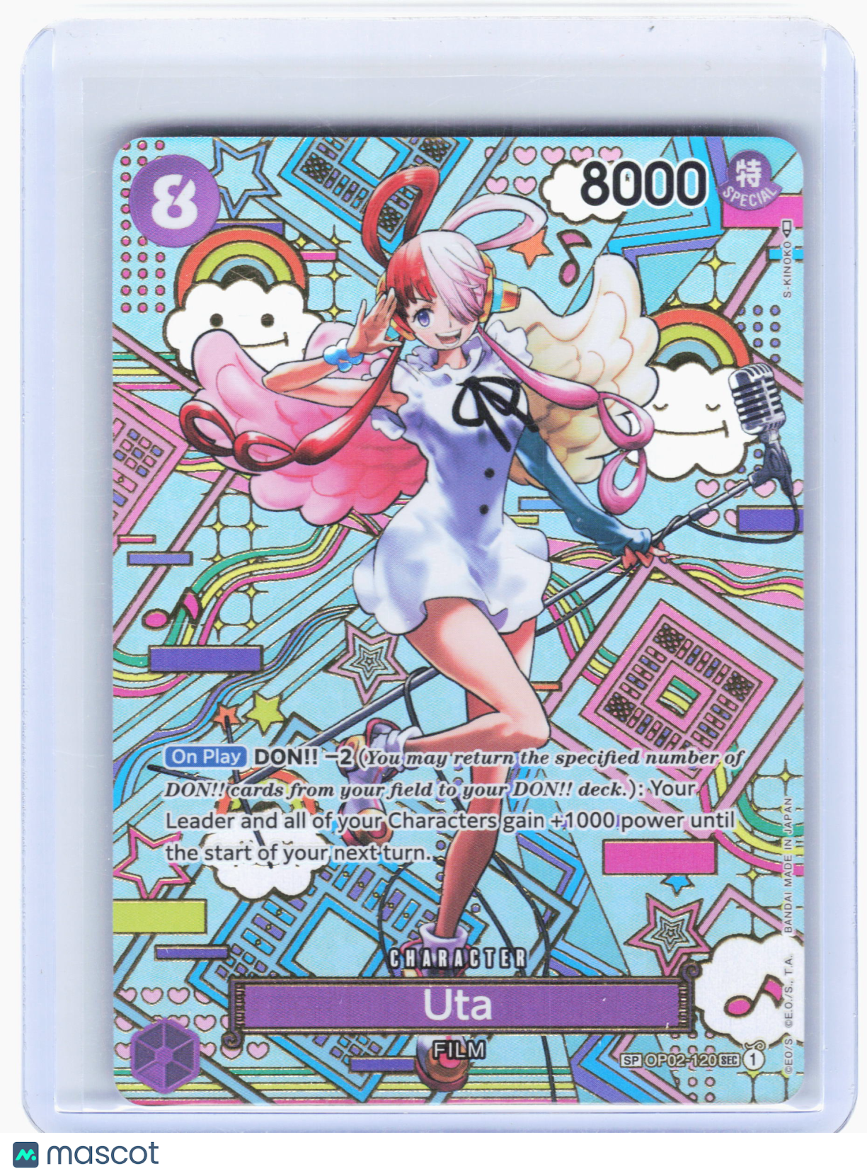 2023 One Piece—Uta #OP02-120 Awakening of the New Era—Special Rare Foil