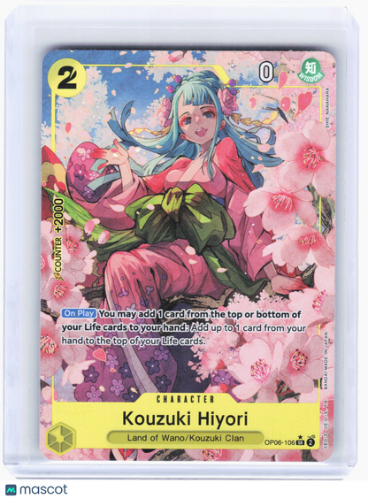 2024 One Piece—Kouzuki Hiyori #OP06-106 Wings of the Captain—SR Foil [Alt Art]