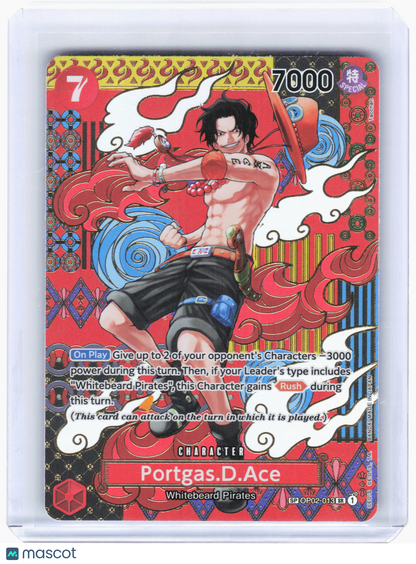 2024 One Piece—Portgas.D.Ace #OP02-013 Two Legends—Special Rare Foil