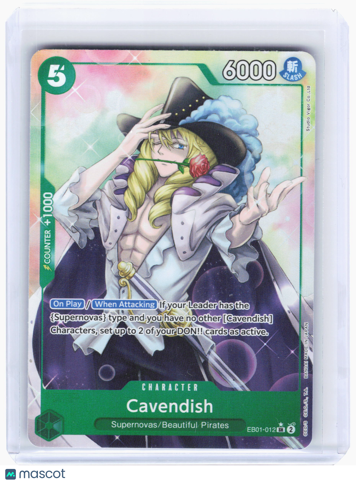 2024 One Piece—Cavendish #EB01-012 Memorial Collection—Super Rare Foil [Alt Art]