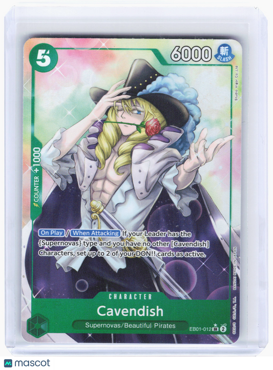 2024 One Piece—Cavendish #EB01-012 Memorial Collection—Super Rare Foil [Alt Art]