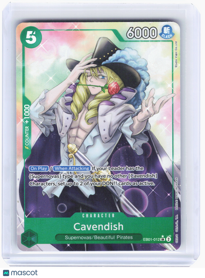 2024 One Piece—Cavendish #EB01-012 Memorial Collection—Super Rare Foil [Alt Art]