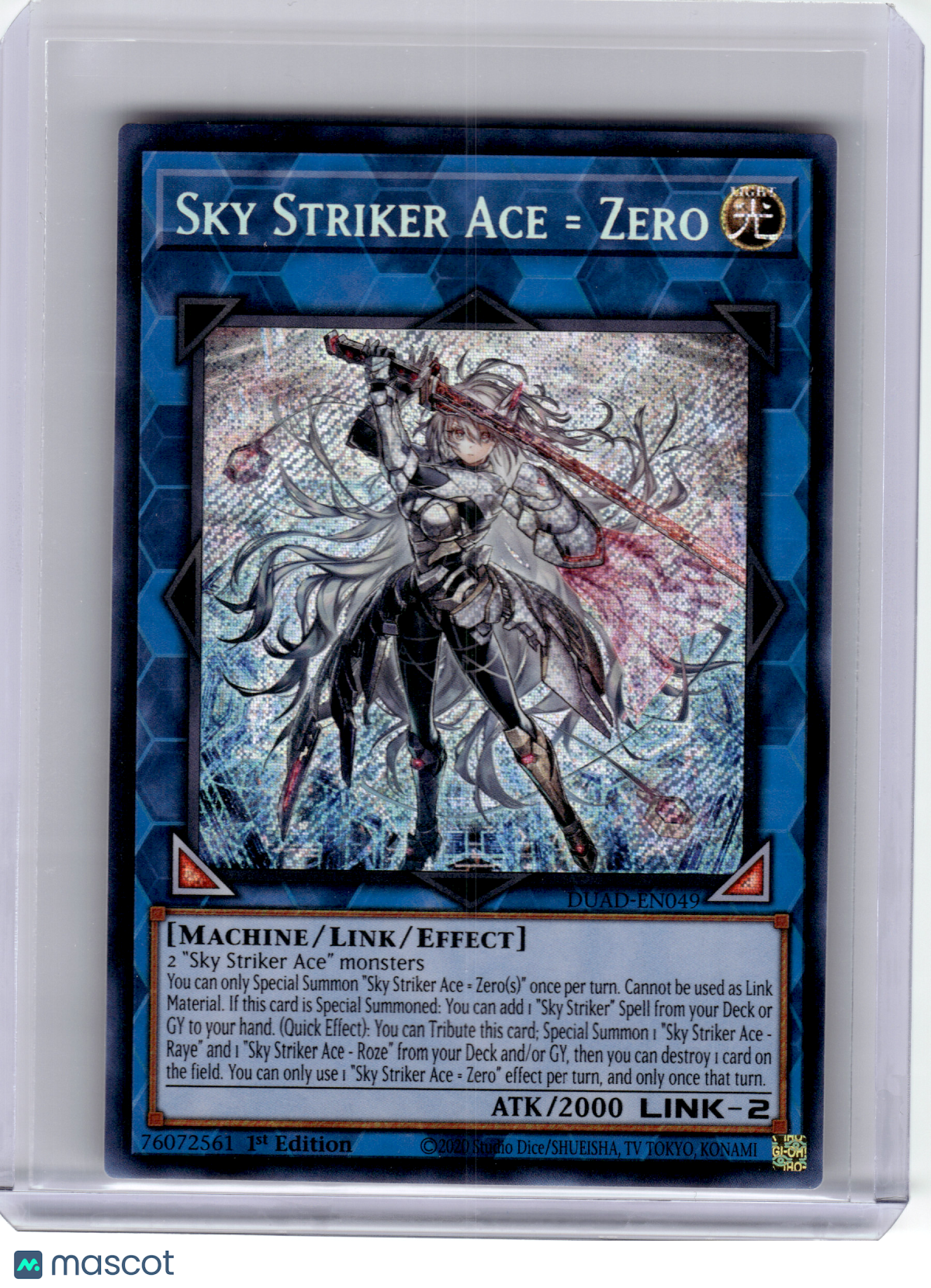 2025 YuGiOh!—Sky Striker Ace - Zero #EN049 Duelist's Advance—SR Foil (1st Ed.)