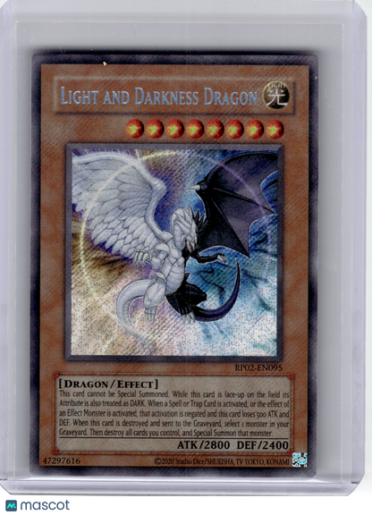 2020 YuGiOh! TCG—Light and Darkness Dragon #EN095 Retro Pack 2—SR Foil (Reprint)