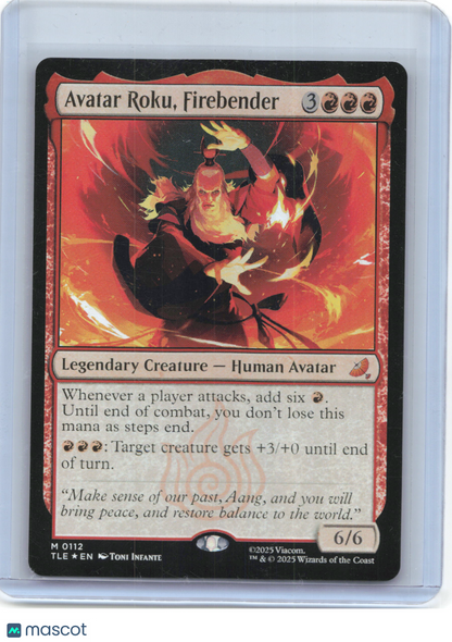 2025 Magic: The Gathering—Avatar Roku, Firebender #112 ATLA: Eternal—Mythic Foil