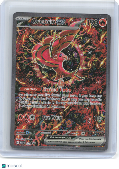 2025 Pokemon—Oricorio ex #024 Mega Evolution Promo Cards—Black Star Promo Foil
