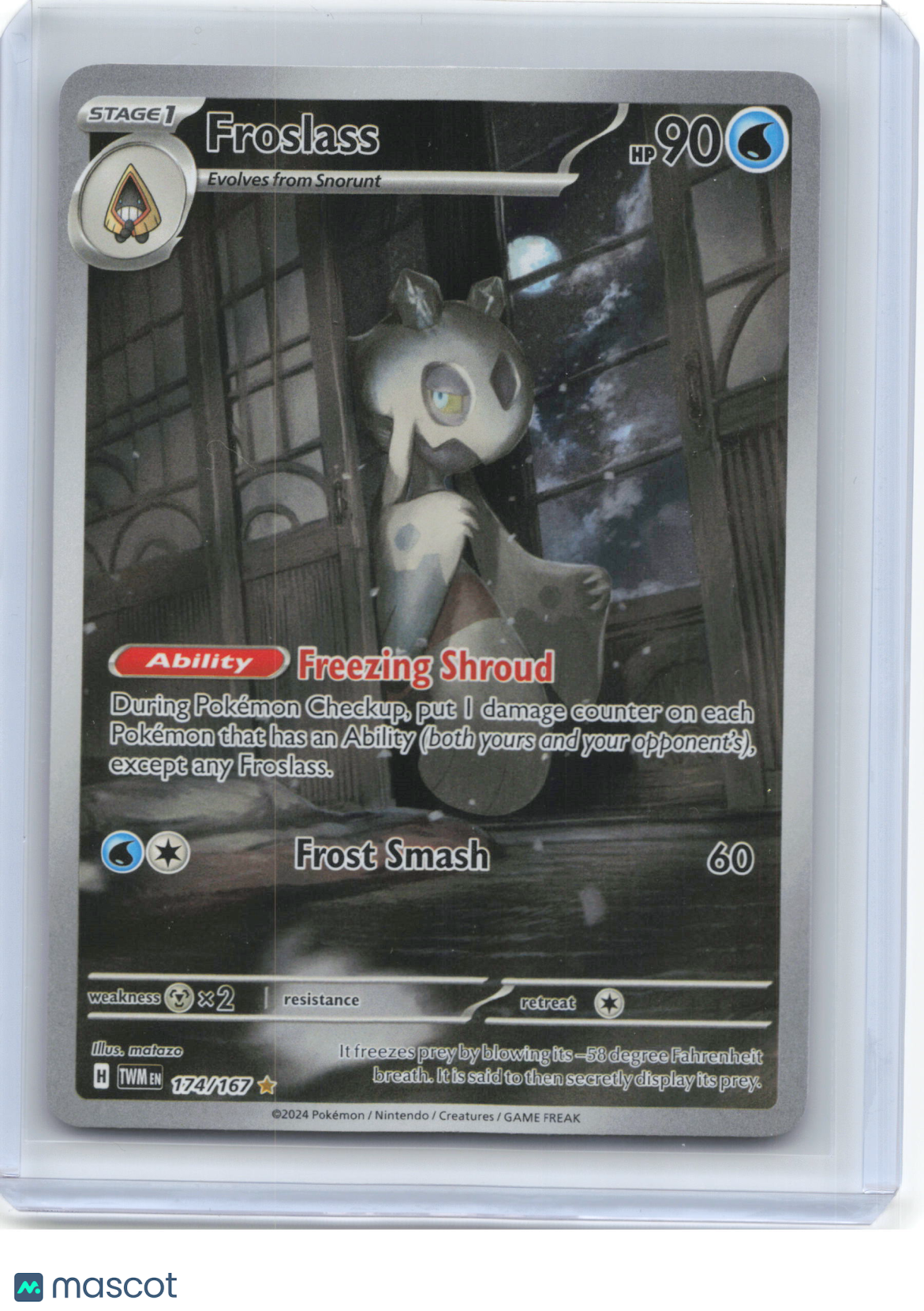 2024 Pokemon—Froslass #174/167 Twilight Masquerade—Illustration Rare ...