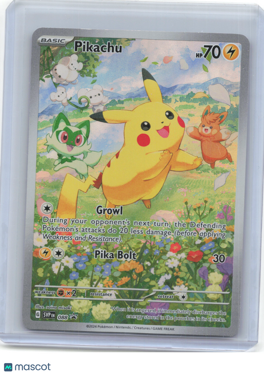 2024 Pokemon—Pikachu #SVP EN 088 Scarlet & Violet Promo Cards—BSP Foil