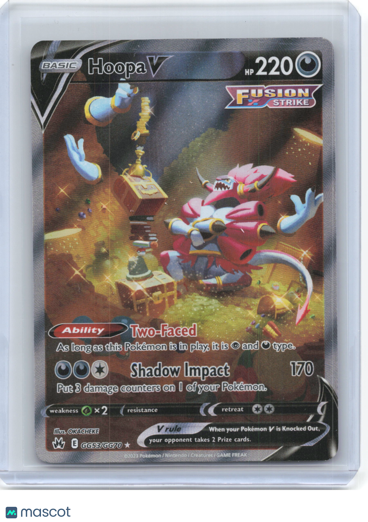 2023 Pokemon—Hoopa V #GG53/GG70 Crown Zenith: Galarian Gallery—UR Foil (LP)