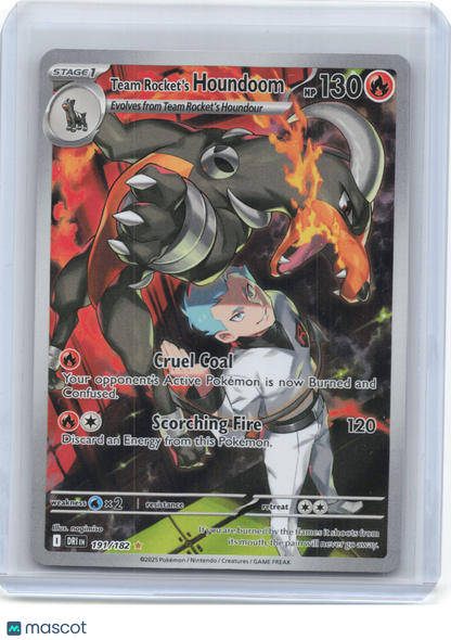 2025 Pokemon—Team Rocket's Houndoom #191/182 Destined Rivals—IR Foil