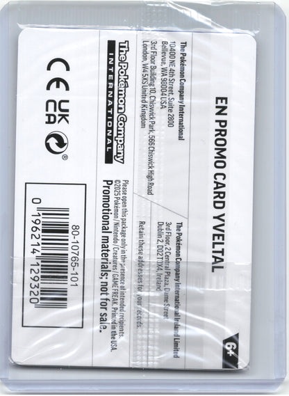 2025 Pokemon—Yveltal (Game Stop) #88/132 Mega Evolution—Rare Foil (Sealed)