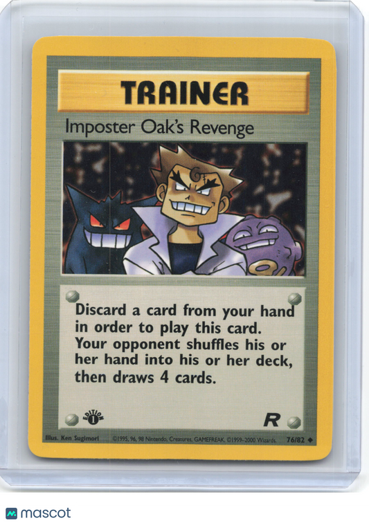 2000 Pokemon—Imposter Oak's Revenge #76/82 Team Rocket—Uncommon Non-Foil 1st Ed