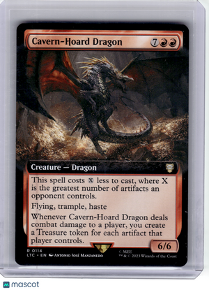2023 Magic: The Gathering—Cavern-Hoard Dragon #114 LTC—R Non-Foil (Extended Art)