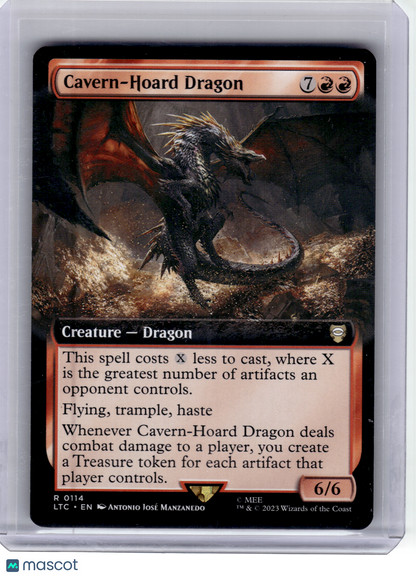 2023 Magic: The Gathering—Cavern-Hoard Dragon #114 LTC—R Non-Foil (Extended Art)