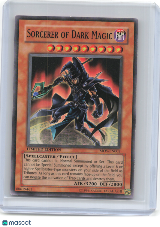 2004 —Sorcerer of Dark Magic #MOV-EN002 YuGiOh! The Movie Promo Set—CMN Non-Foil
