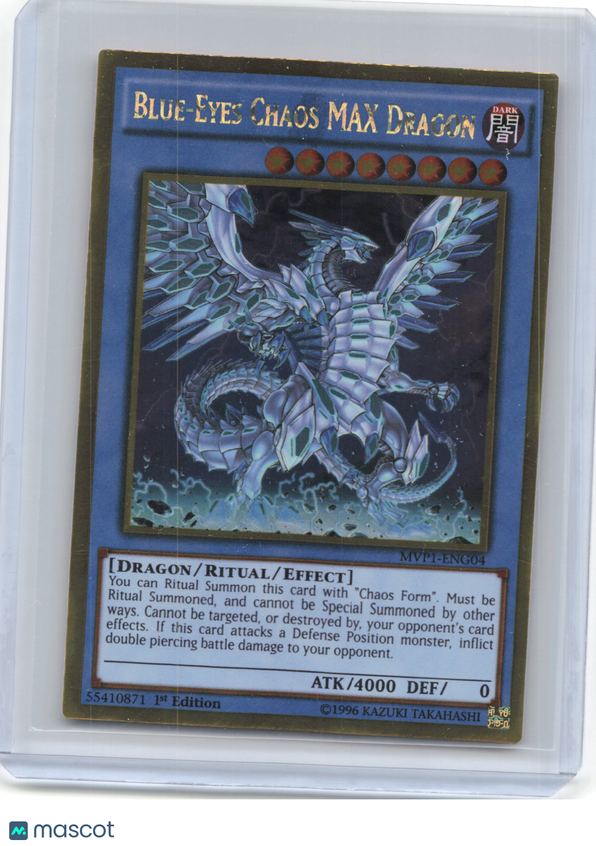 2016 Yu-Gi-Oh!—Blue-Eyes Chaos MAX Dragon #MVP1-ENG04 (MVP1-ENG)—Gold Rare Foil