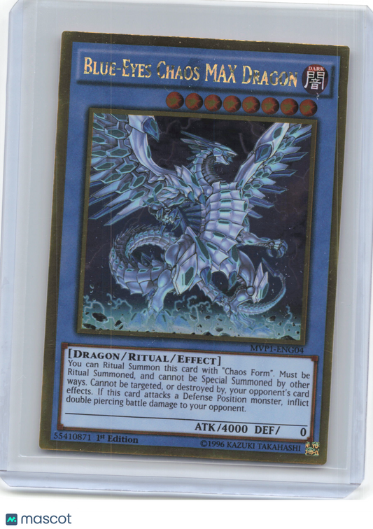 2016 Yu-Gi-Oh!—Blue-Eyes Chaos MAX Dragon #MVP1-ENG04 (MVP1-ENG)—Gold Rare Foil