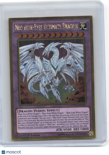 2016 YuGiOh!—Neo Blue-Eyes Ultimate Dragon #MVP1-ENG01 (MVP1-ENG)—Gold Rare Foil