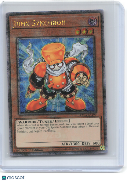 2020 Yu-Gi-Oh!—Junk Synchron #RA03-EN199 (RA03)—Quarter Century Secret Rare Foil