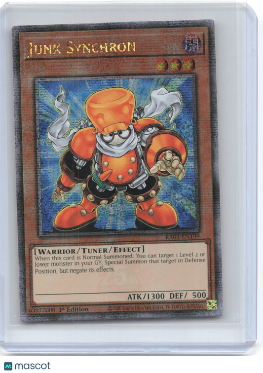 2020 Yu-Gi-Oh!—Junk Synchron #RA03-EN199 (RA03)—Quarter Century Secret Rare Foil