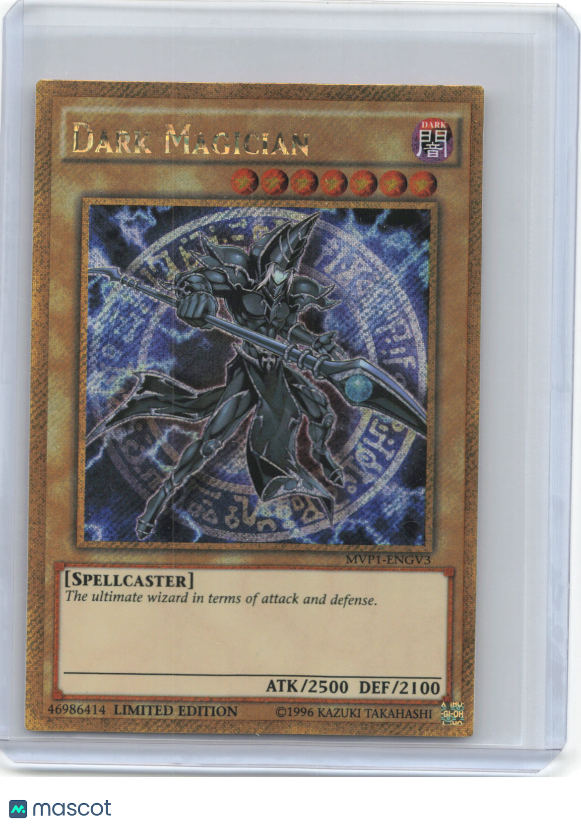 2016 Yu-Gi-Oh!—Dark Magician  #MVP1-ENGV3 (MVP1-ENG)—Gold Secret Rare Foil