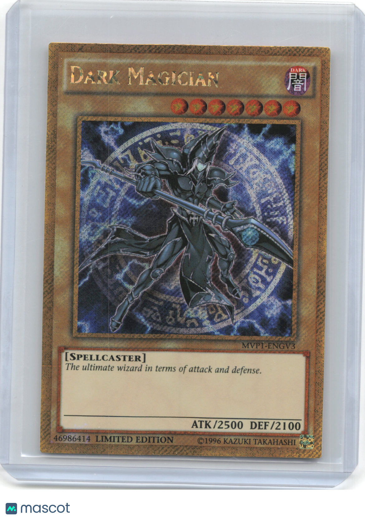 2016 Yu-Gi-Oh!—Dark Magician  #MVP1-ENGV3 (MVP1-ENG) —Gold Secret Rare Foil