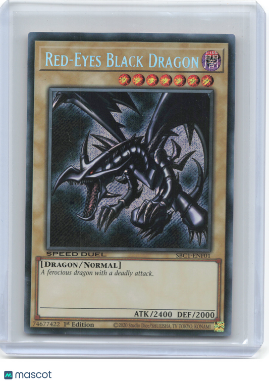 2020 Yu-Gi-Oh!—Red-Eyes Black Dragon  #SBC1-ENF01 (SBC1)—Secret Rare Foil