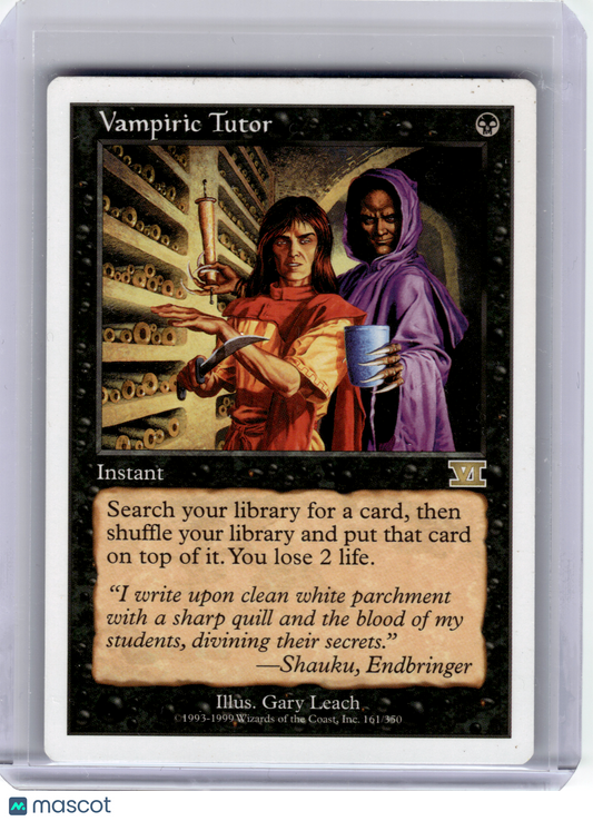 1999 Magic: The Gathering—Vampiric Tutor #161 Classic Sixth Edition—R Non-Foil