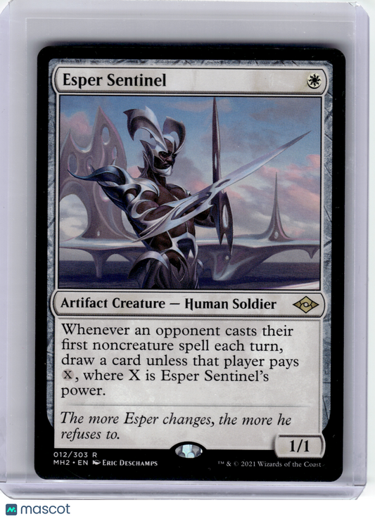 2021 Magic: The Gathering—Esper Sentinel #12 Modern Horizons 2—Rare Non-Foil