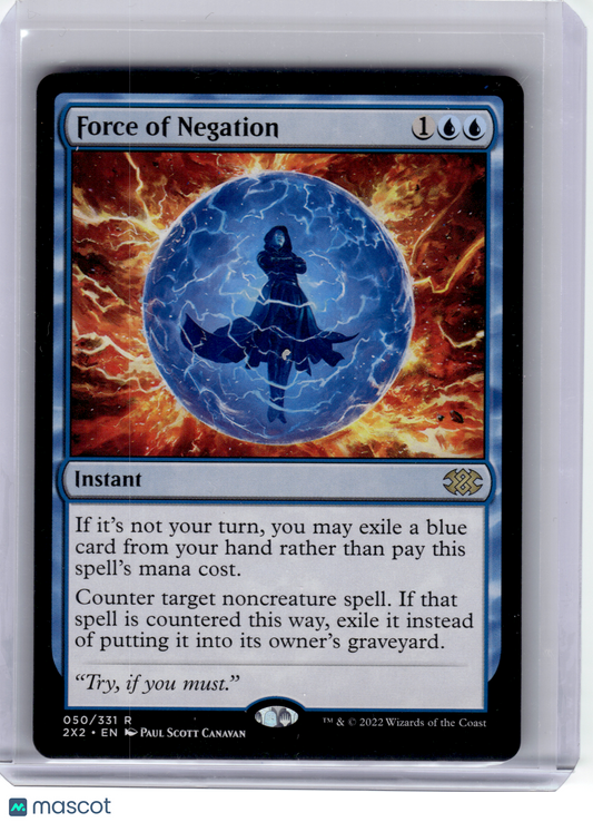 2022 Magic: The Gathering—Force of Negation #50 Double Masters—Rare Non-Foil
