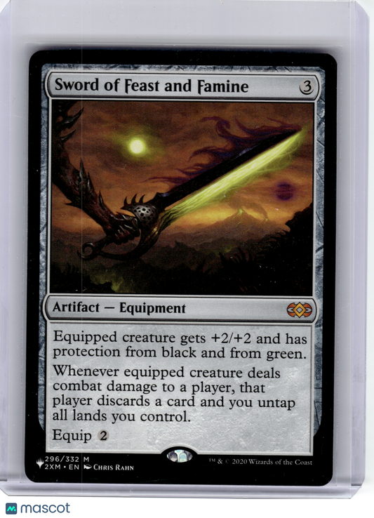 2020 Magic: The Gathering—Sword of Feast and Famine #296 LIST—Mythic Non-Foil