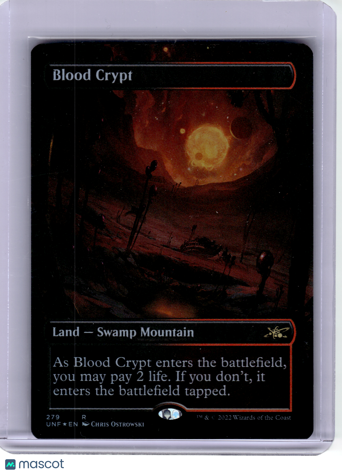 2022 Magic: The Gathering—Blood Crypt #279 Unfinity—Rare Foil (Borderless)