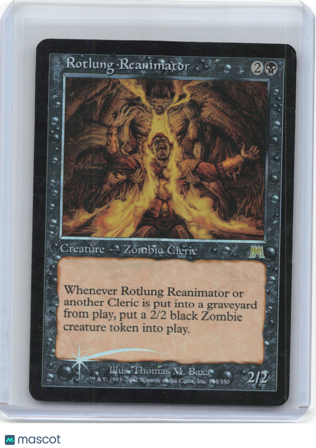 2002 Magic: The Gathering—Rotlung Reanimator #164 Onslaught—Rare Foil