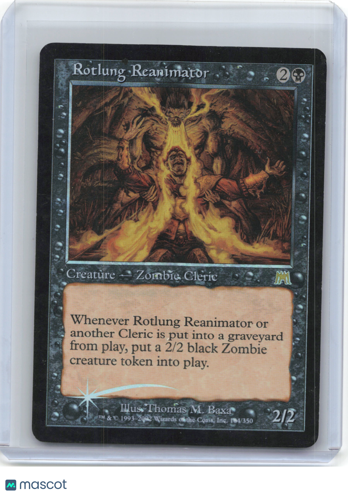 2002 Magic: The Gathering—Rotlung Reanimator #164 Onslaught—Rare Foil